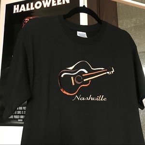 Embroidered Nashville Guitar Tee